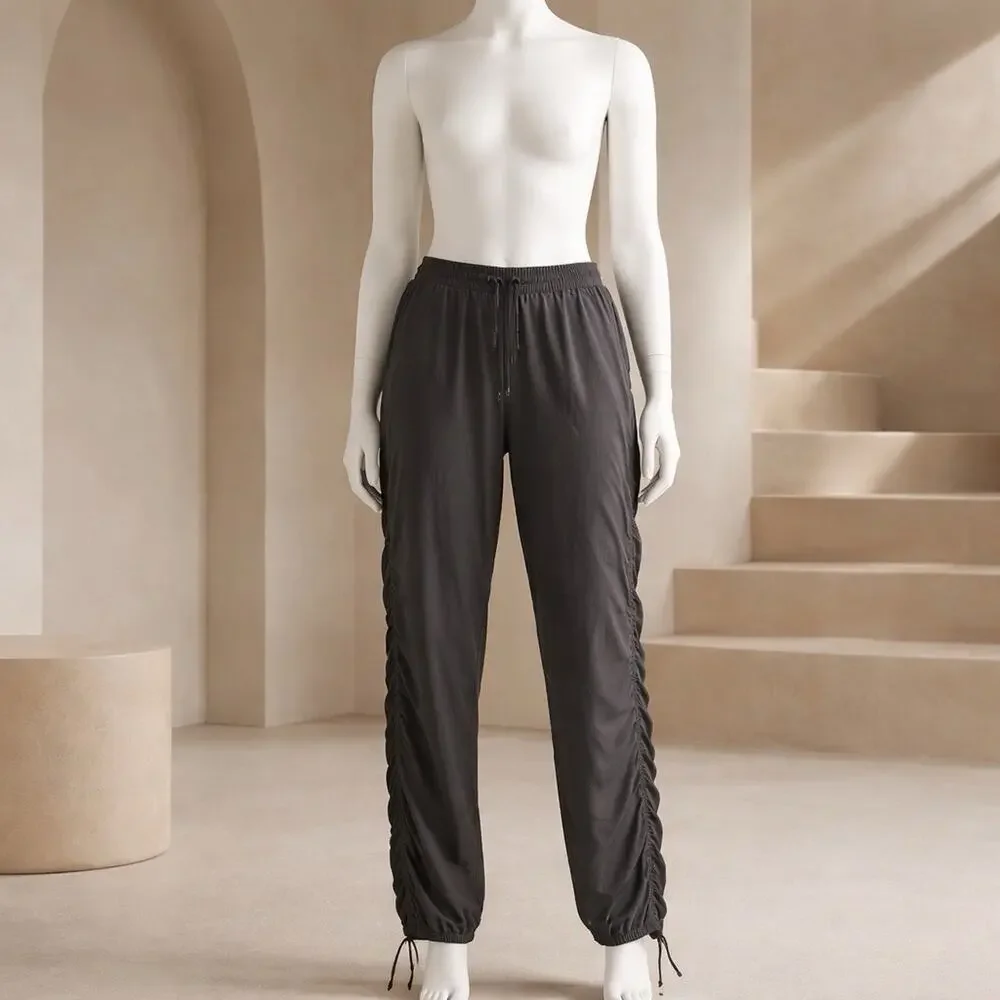 Athleta Lined La Viva joggers Pants Black Womens Size 14